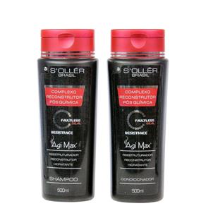 Agi Max Faultless Seal Shampoo e Condicionador 2 X 500ml - Fab Sollér Cosméticos