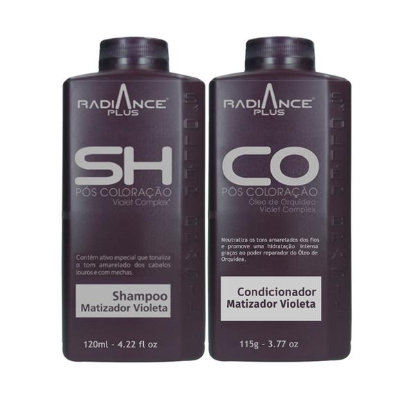 Agi Max - Radiance Plus Kit Shampoo e Condicionador Matizador Violeta - Agi Max