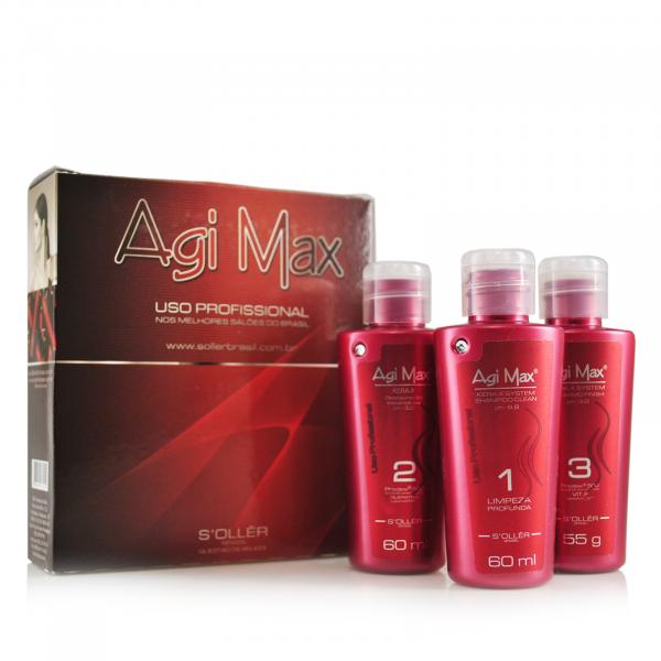 Agi Max Red Kit Escova Inteligente Kera-X 60ml - Agi Max