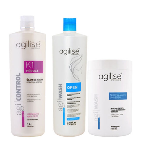 Agilise K1 Perola com Shampoo Open e Neutralizante - Agilise Cosméticos