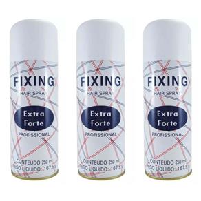 Agima Fixing Hair Spray Extra Forte 250ml - Kit com 03