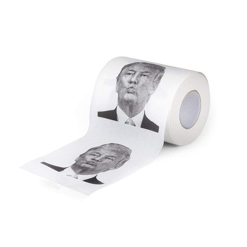 Água absorvente WC Beijo rolo de papel Trump foto impressa WC ferramenta de limpeza Papel