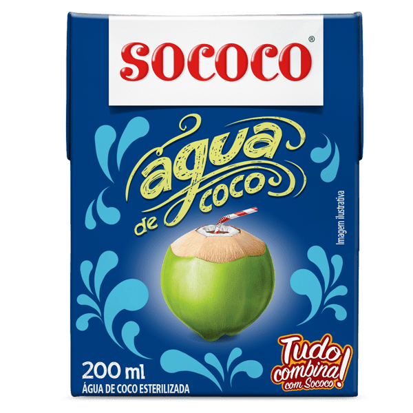 Água de Coco Sococo - 200 Ml - 05 Unidades