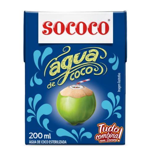 Água de Coco Sococo 200ml - 24 Unidades