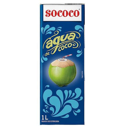 Água de Coco Sococo 1 Litro - 12 Unidades