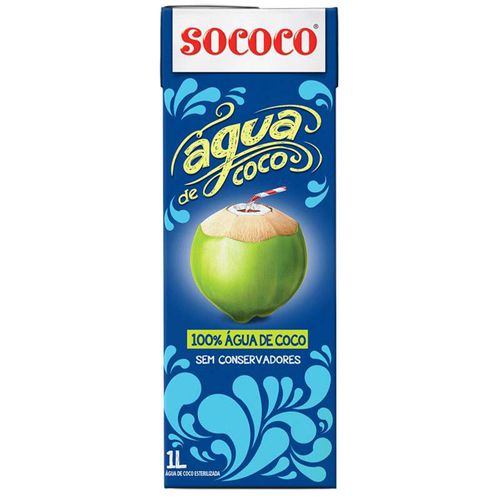Água de Coco Sococo Tetra Pak 1 L