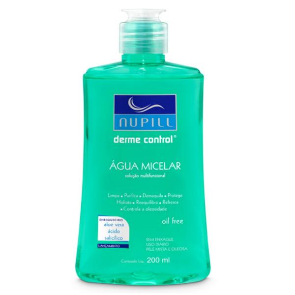 Água Micelar Facial Anti-acne Nupill Derme Control 200ml