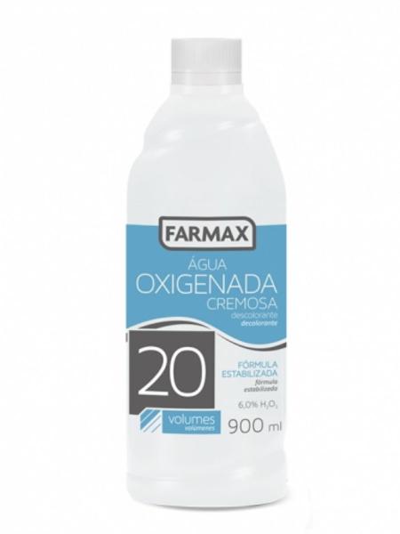 Agua Oxigenada Cremosa 20v 900ml Farmax