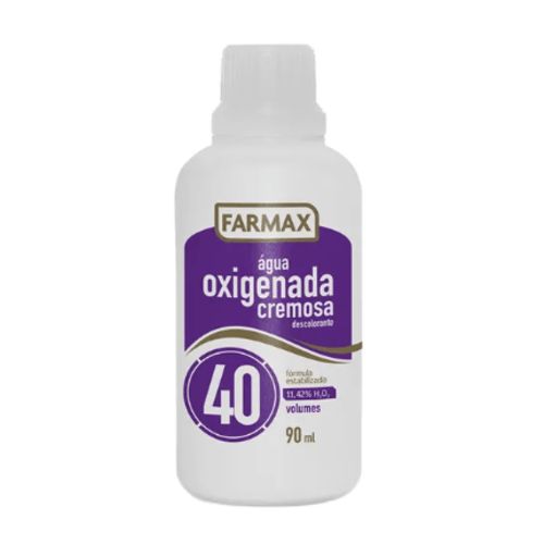 Água Oxigenada Cremosa Farmax Descolorante 40 Volumes 90ml
