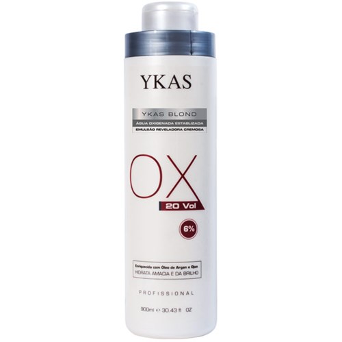 Água Oxigenada Ykas Blond Oxidante 900ml - 20 Volumes