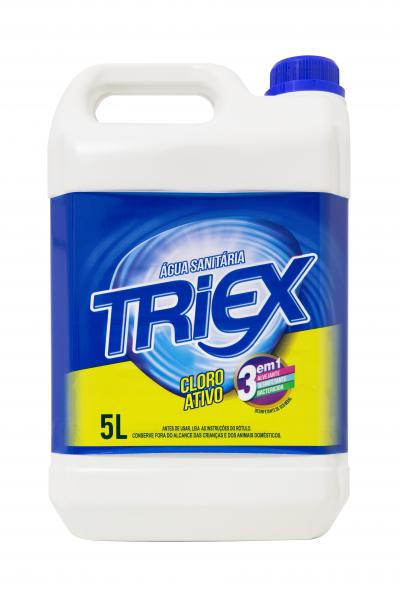 Água Sanitária com 5 Litros Branca para Limpeza Geral Triex