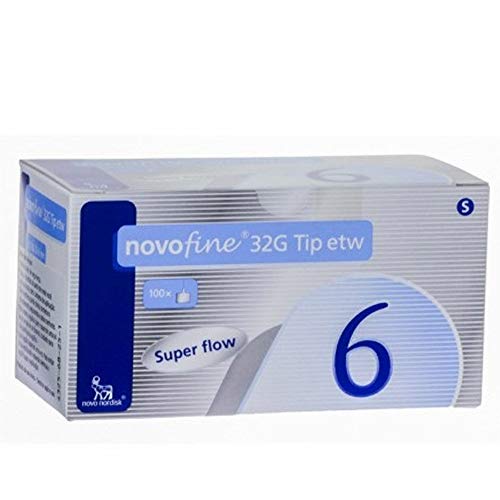 Agulha Novo Fine 32G 0,23/0,25 X 6mm C/ 100 Agulhas para Caneta de Insulina