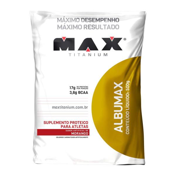 ALBUMAX 100% (500g) - Morango - Max Titanium