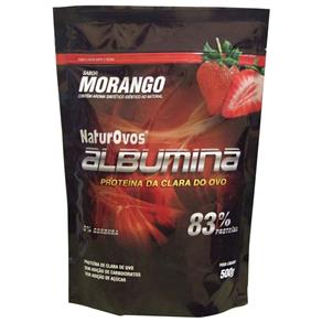 Albumina 83% 500G (Naturovos) Morango