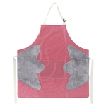 Alça ajustável pescoço avental da cozinha avental de algodão Avental Aventais com bolso frontal Vermelho