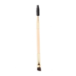 Synthetic ouro fibra de bambu Handle Belas Bamboo Handle Makeup Tools Duplo sobrancelha escova de c¨ªlios escova Natural