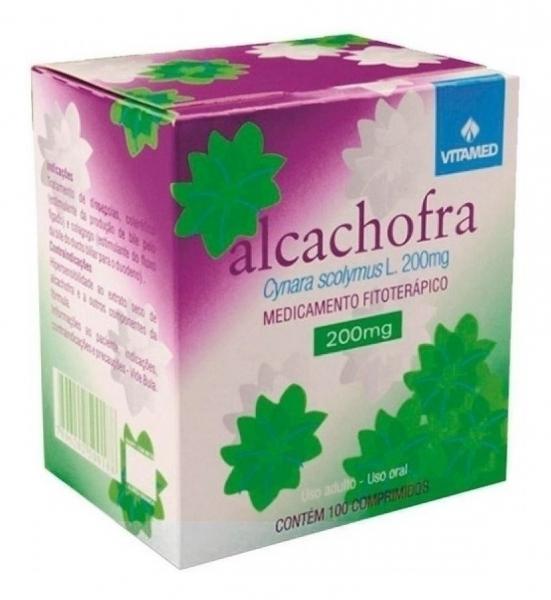 Alcachofra 200mg 500cp vitamed - alívio desconforto abdominal gases e náuseas