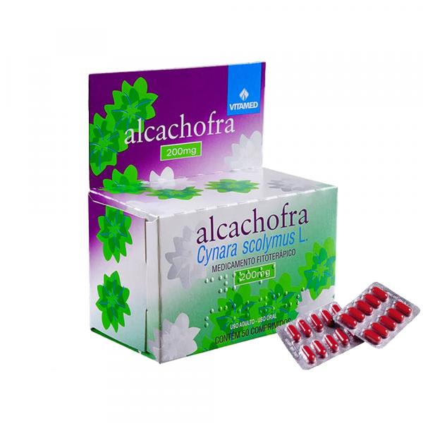 Alcachofra 200mg 50comp Vitamed - Auxiliar da Digestão