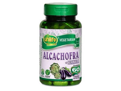 Alcachora com Berinjela 60 Cápsulas Unilife