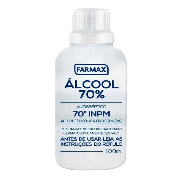 Álcool 70% Farmax Antisséptico 100ml
