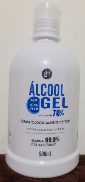 Álcool em Gel 70% com Aloe Vera 500ml - Lh