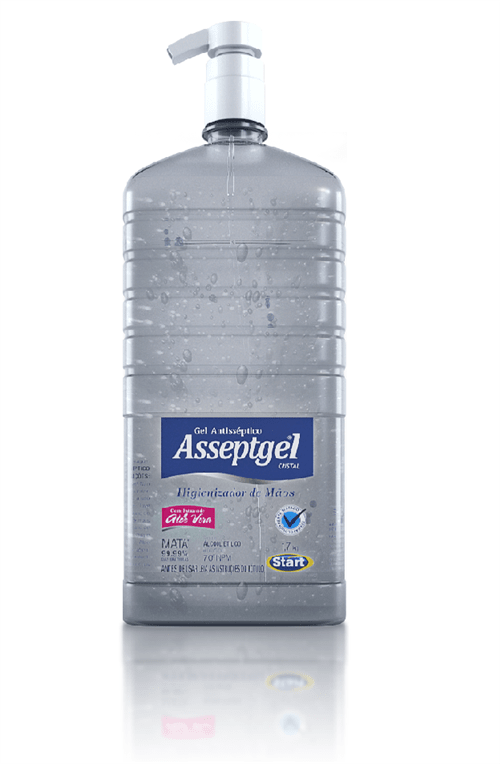 Álcool em Gel Anti-séptico 1,7 Kg Cristal - Asseptgel Start