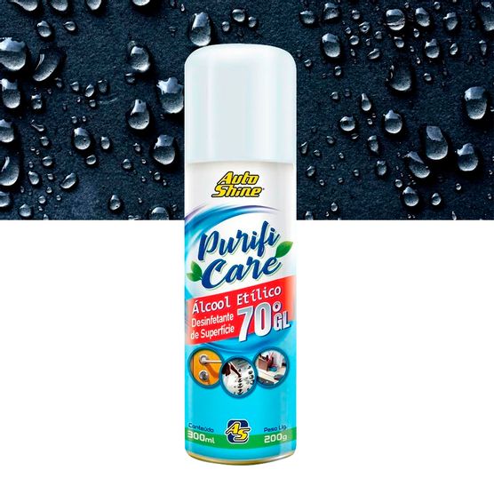 Álcool Etílico 70% Higienizador Spray 300ml Autoshine