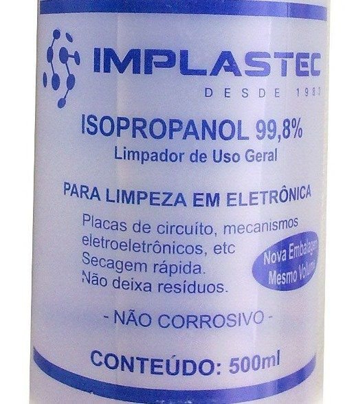 Alcool Isopropilico 500ml - 97 - Implastec