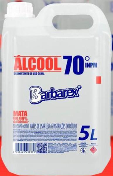Álcool Líquido 70 % Barbarex 5 Litros