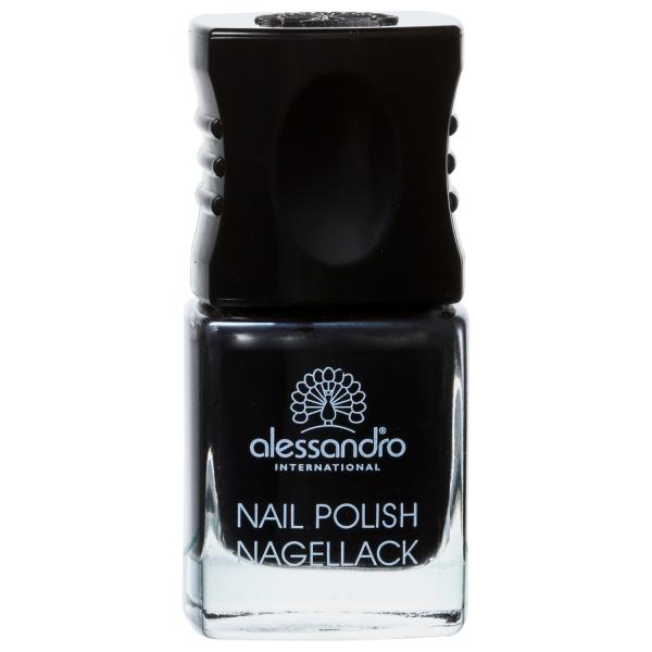 Alessandro International Nail Polish Midnight Black - Esmalte Cremoso 10ml