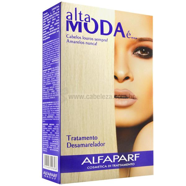 Alfa Parf Alta Moda Kit Tratamento Desamarelador - Shampoo e Máscara - Alfaparf