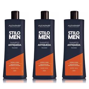 Alfaparf Men Antiqueda Shampoo 250ml - Kit com 03