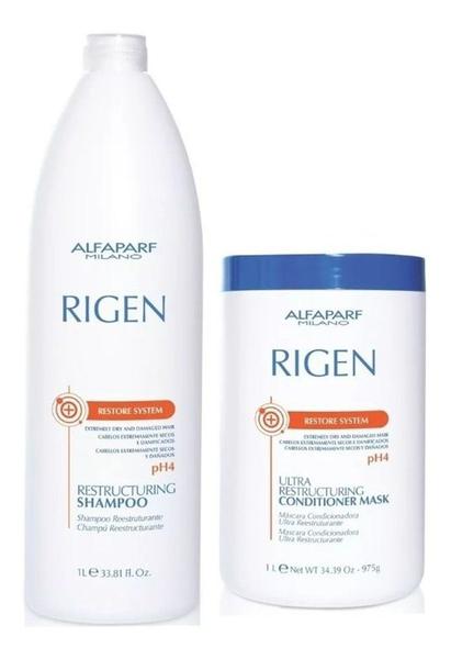 Alfaparf Rigen Restore System Shampoo + Máscara 1000ml