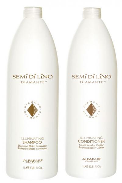 Alfaparf Semi Di Lino Diamante Duo Kit Shampoo (1000ml) e Condicionador (1000ml)