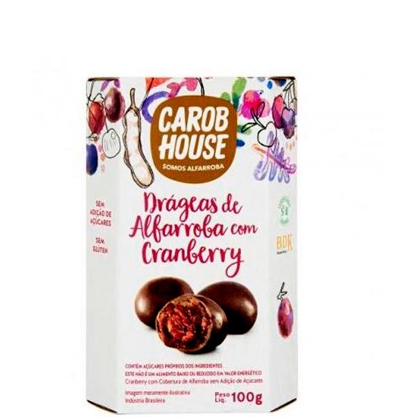 Alfarroba com Cranberry Carob House 100g