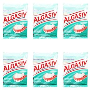 Algasiv Películas Adesivas de Dentaduras Superior com 6 - Kit com 06
