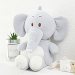 Algodão para baixo macio brinquedo de pelúcia sentado descanso macio elefante feminino presente de aniversário