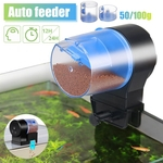 Alimentador de peixes inteligente de sincronização automática Alimentador de peixes para dispensador de alimentação de temporizador de tanque de aquário