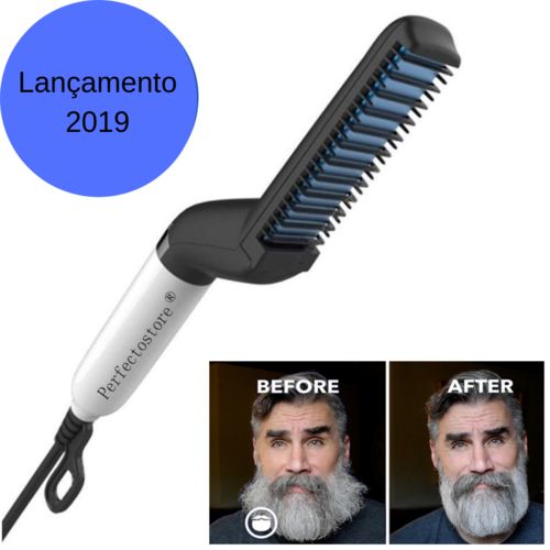 Alisador de Barba e Cabelo Barbeiro Chapinha Hair Lançamento 2019