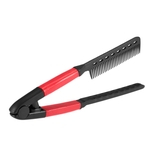 Alisador de cabelo Comb Alisamento Comb Escova V Forma Folding Salon Hairdress ferramenta Styling