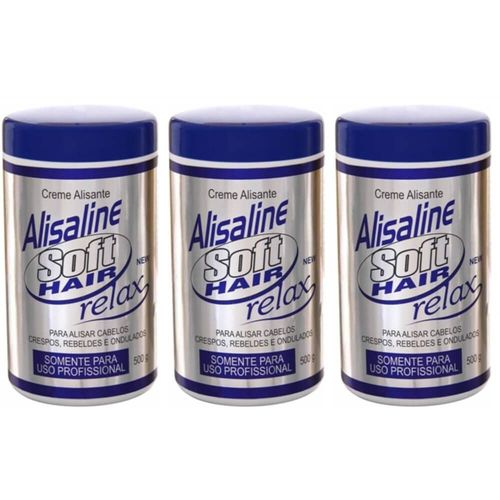 Alisaline Relax Soft Hair Creme Alisante 500g (kit C/03)