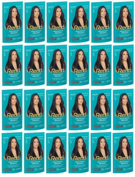 Alisante Henê Gel Rená Preto Azulado Pouch 180g Embelleze - Caixa com 24 Unidades