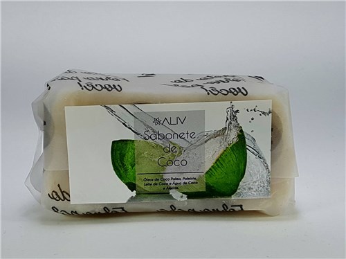 Aliv-Gaia-Sabonete de Coco e Manteiga de Karité -110 Gramas