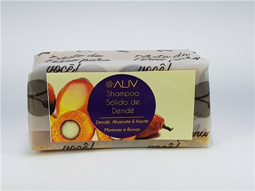 Aliv-Gaia-Shampoo Sólido de Dendê 180 Gramas