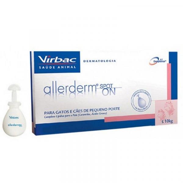 Allerderm Spot On Hidratante Virbac Cx 6 Pipetas - 4 Ml