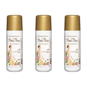 Alma de Flores Brancas Desodorante Spray 90ml - Kit com 03