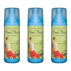 Alma de Flores Clássico Desodorante Spray 90ml - Kit com 03