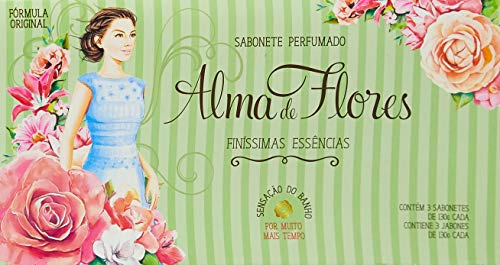 Alma de Flores Finissimas Essencias, Kit com 3 Sabonetes de 130gr