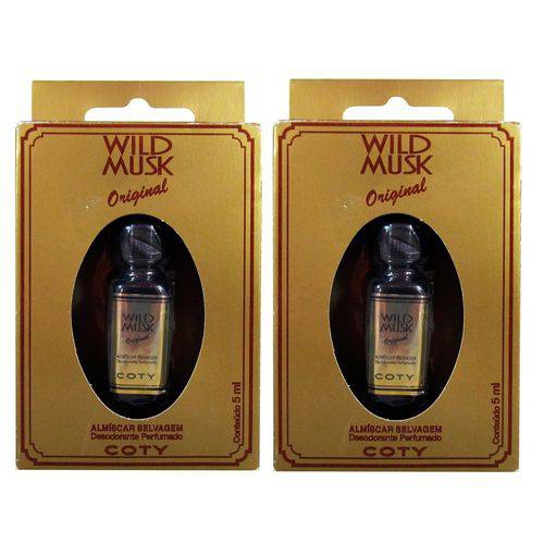 Almíscar Selvagem Wild Musk Óleo Perfumado 5 Ml Coty Kit C/2