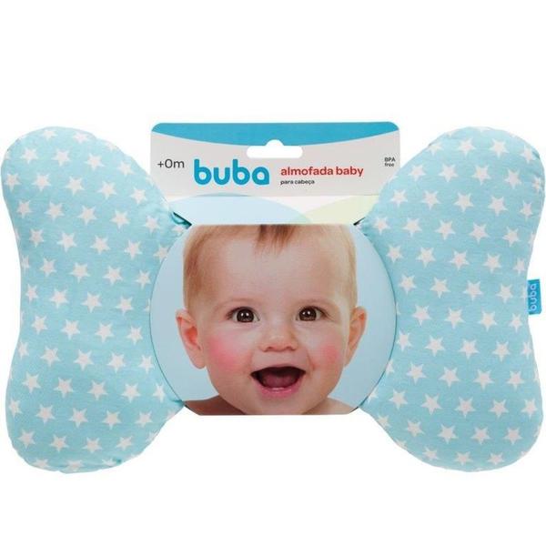 Almofada Baby para Cabeça - Azul - Buba Baby